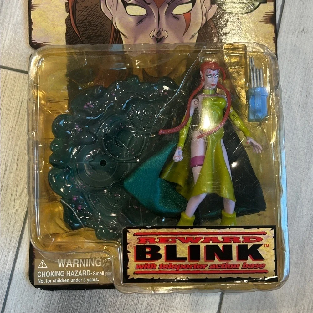Vintage 1998 Marvel Entertainment Most Wanted Blink Teleporter Action Figure